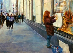 The Window Designer, Oil Painting