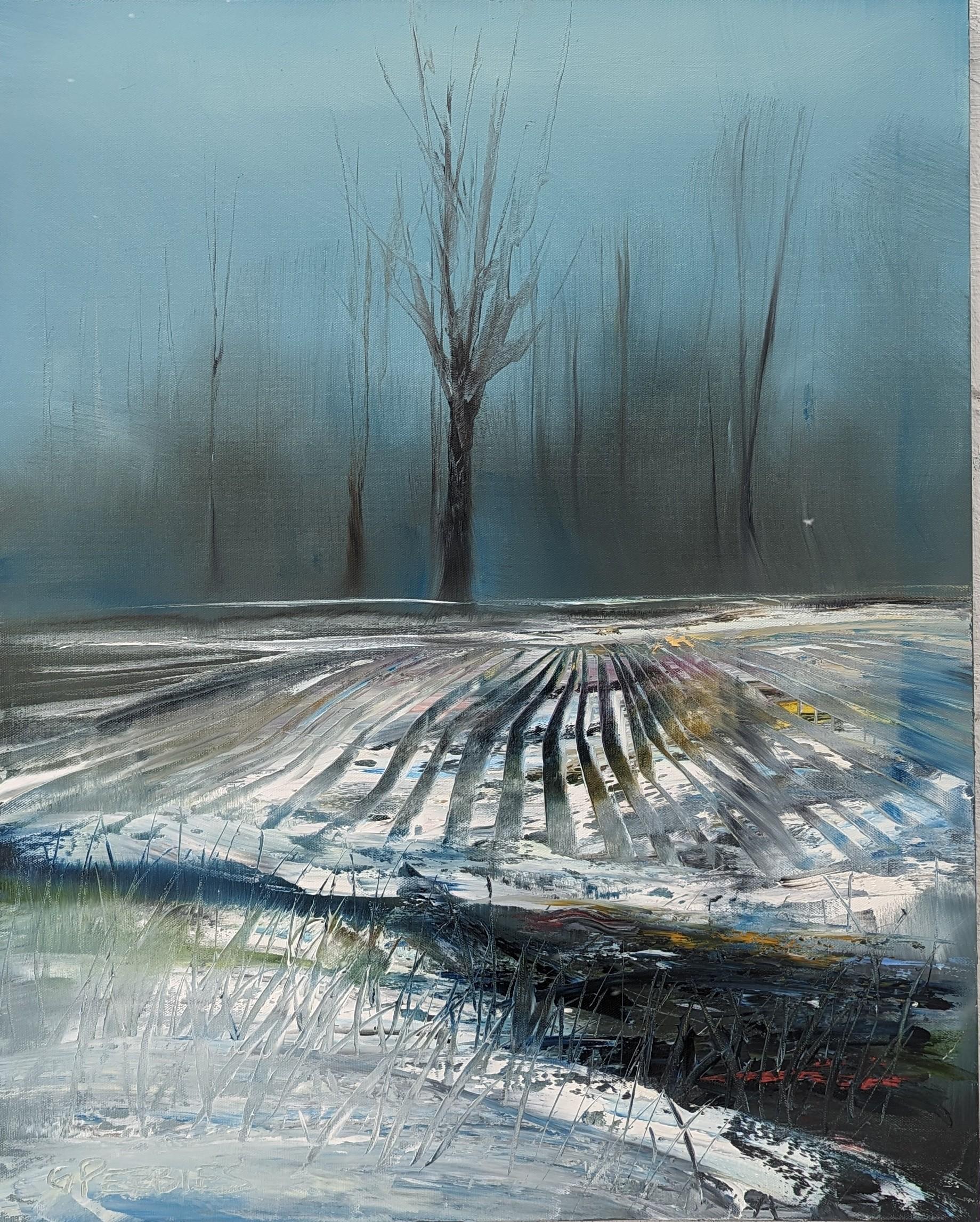 George Peebles Landscape Painting – Die Jahreszeit, Ölgemälde