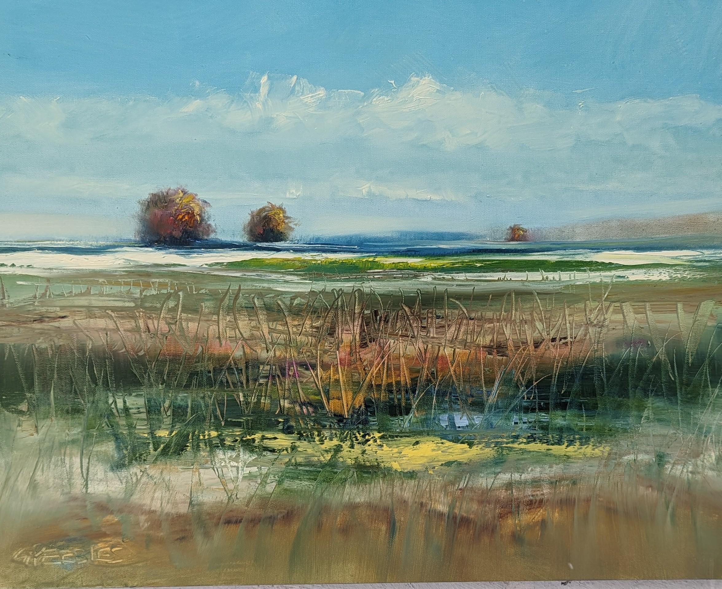 George Peebles Landscape Painting – Herbst-Equinox, Ölgemälde