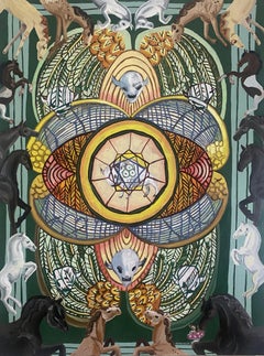 Used Seven of Pentacles, Oil Painting