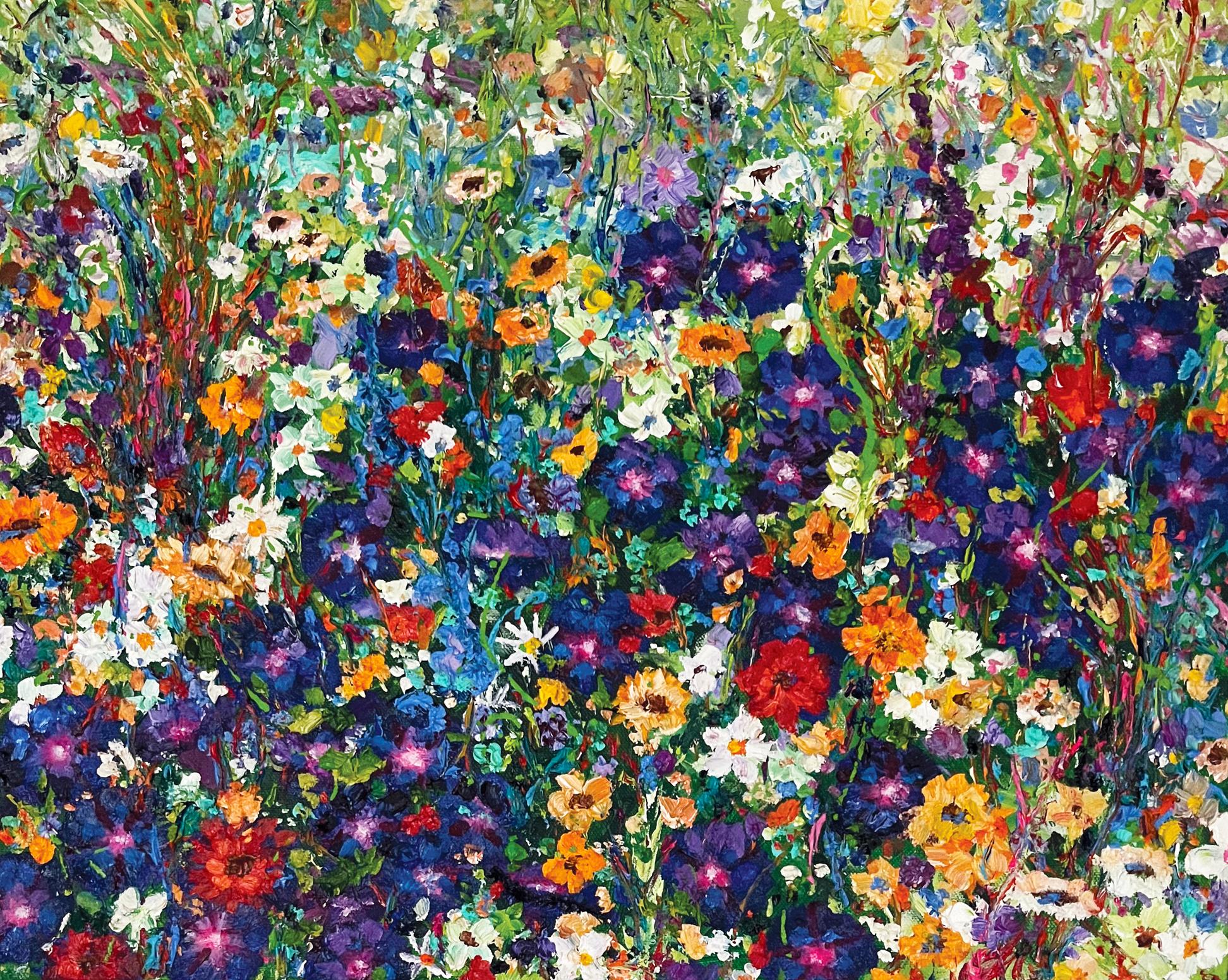 Jeff Fleming Still-Life Painting - Good Morning Garden, Oil Painting