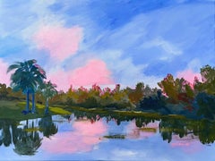 Sunrise at the Lakes, peinture originale