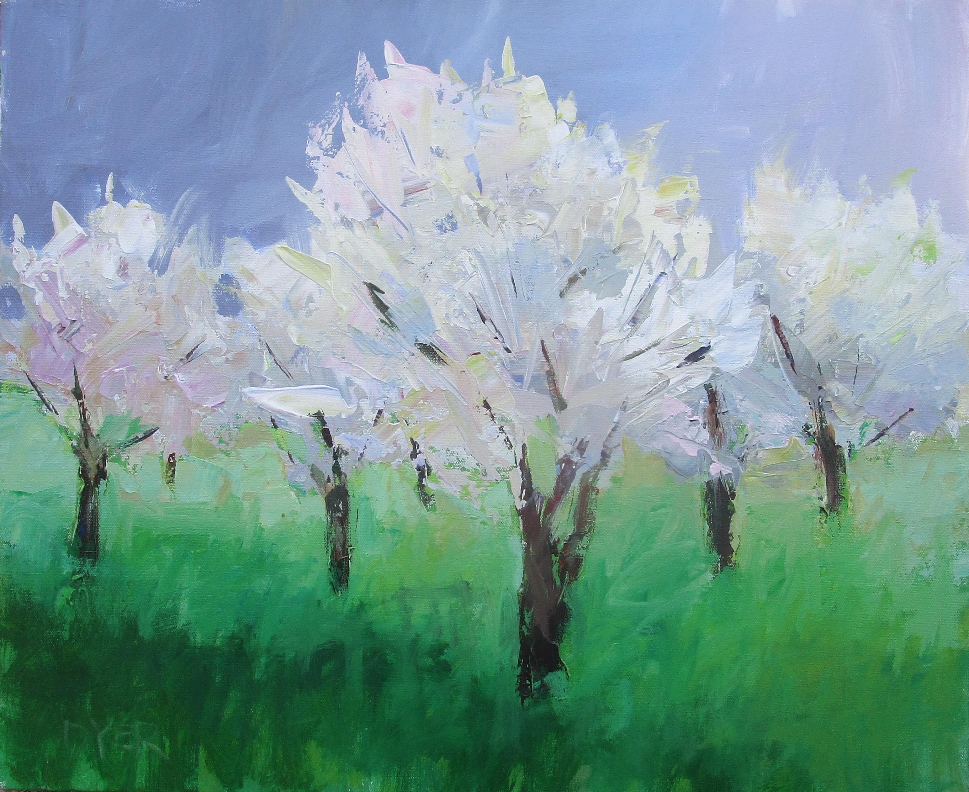 Spring on the Hillside, Original Painting