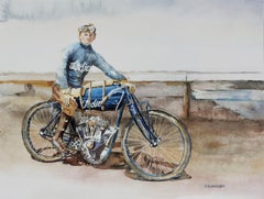 Indian Motorcycle, Original Painting