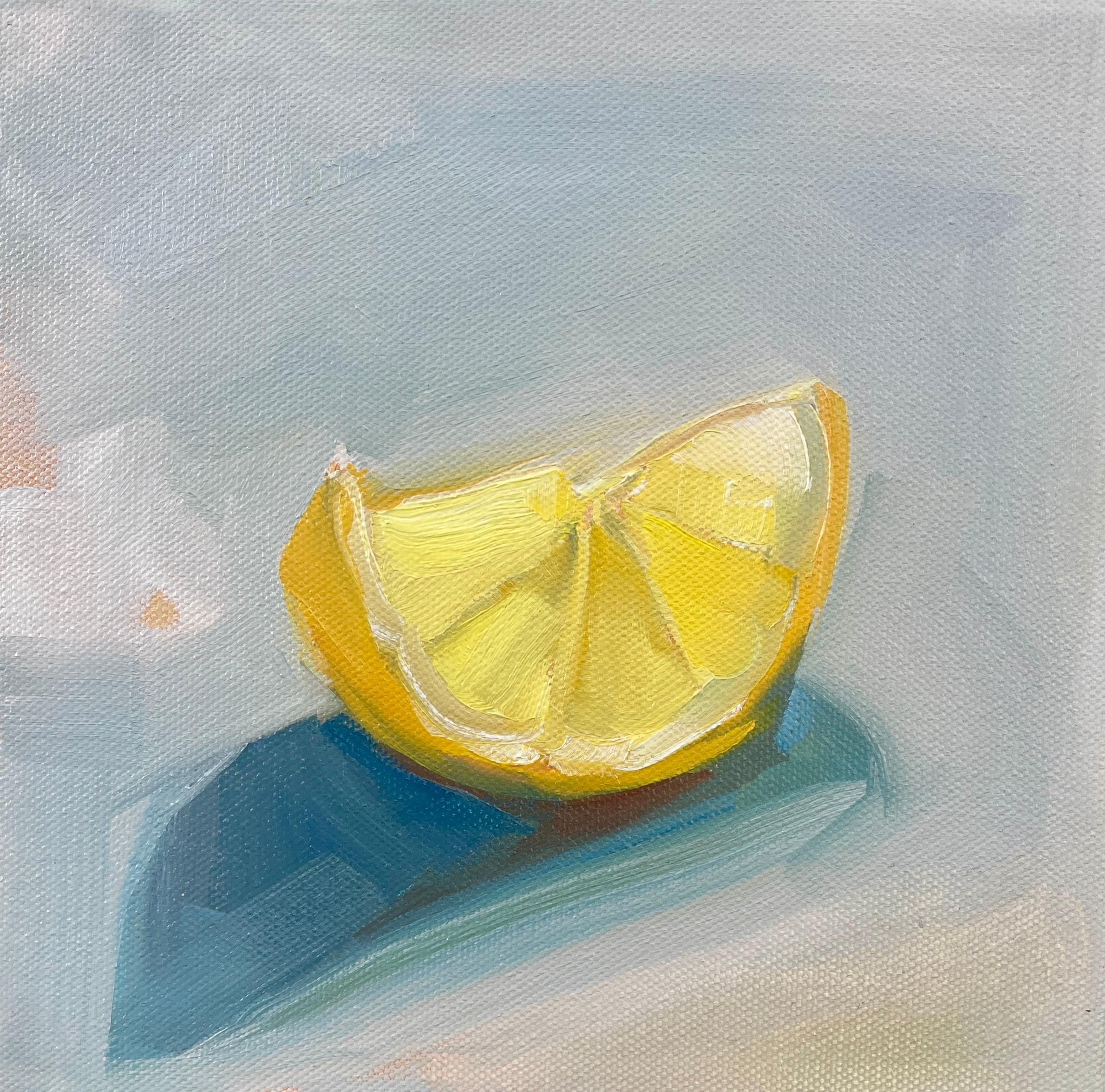 Lemon du matin, peinture à l'huile - Art de Malia Pettit