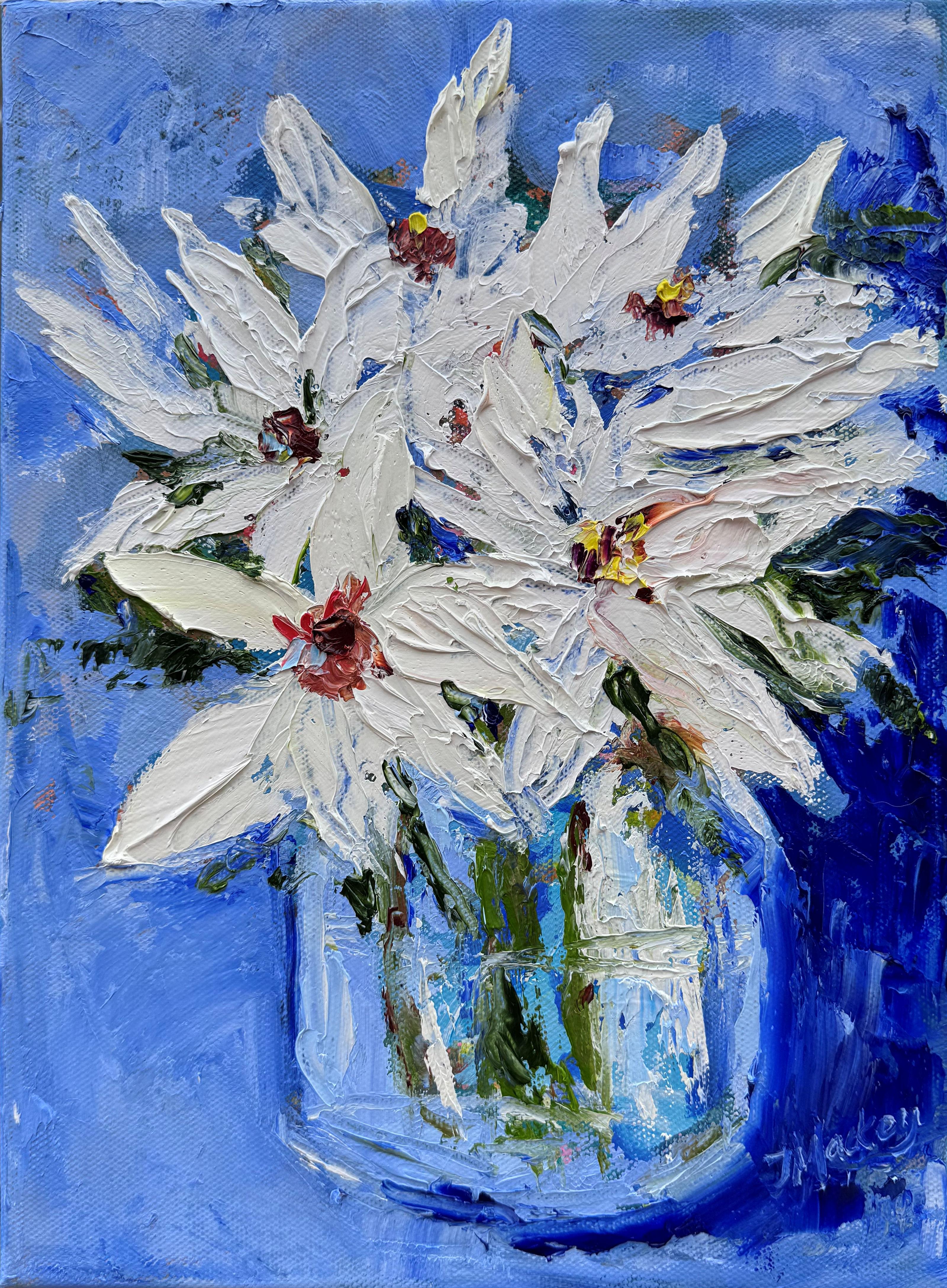 February Flowers, Oil Painting - Art by Judy Mackey