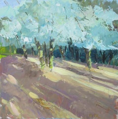 Peinture originale Olive Trees on the Hillside