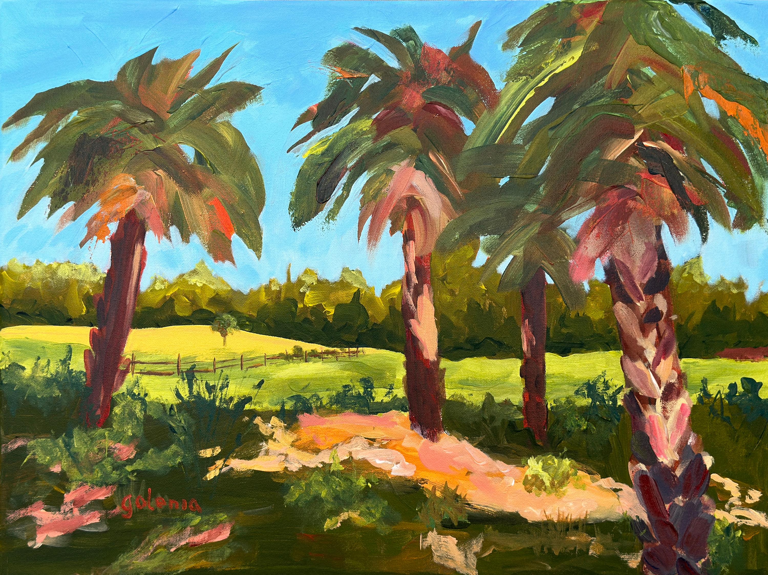 JoAnn Golenia Landscape Painting – Summer All Day, Originalgemälde