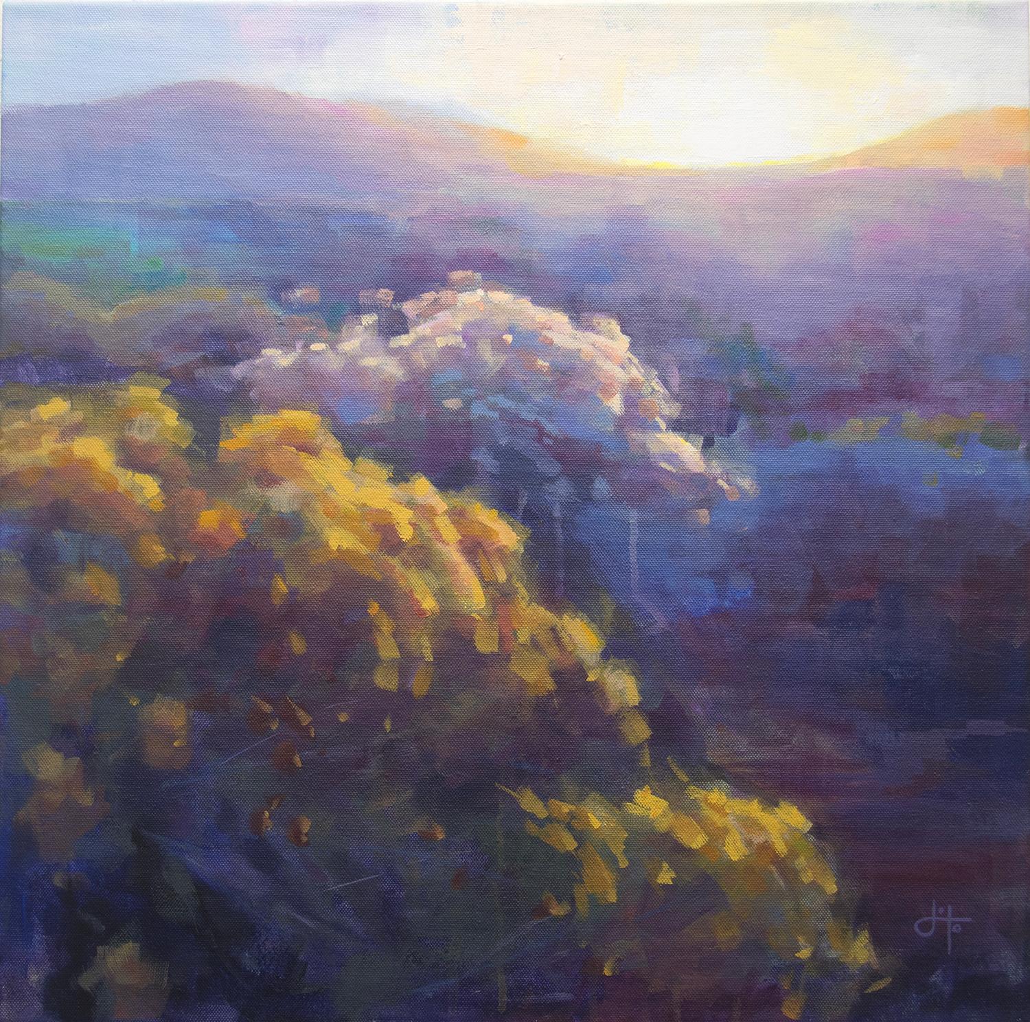 Shimmer, peinture originale - Art de Jinny Tomozy