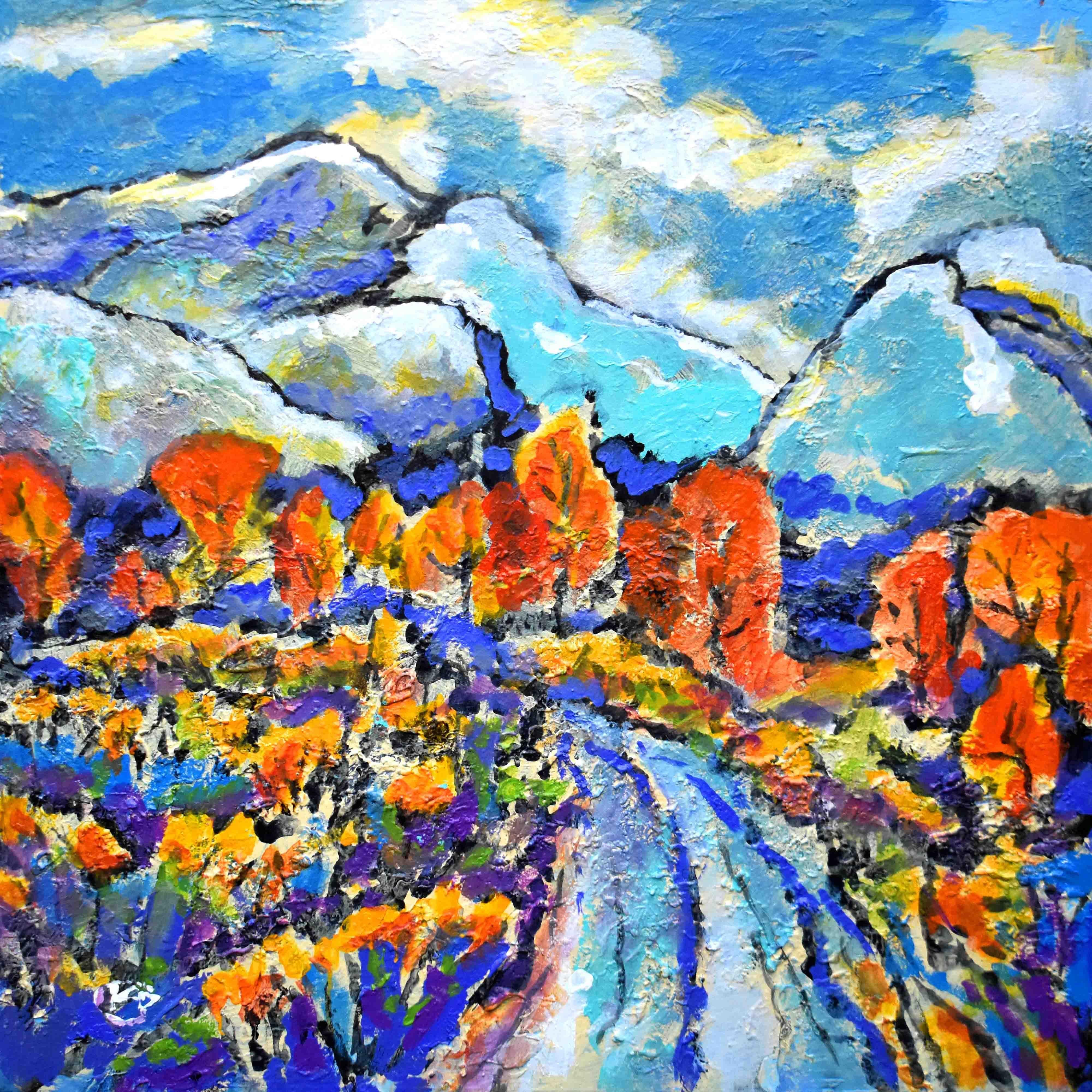 Landscape Painting Kip Decker - Up Yonder, peinture originale
