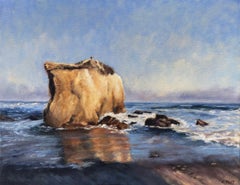 Rock at El Matador Beach; Malibu, Oil Painting