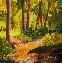 Caminata de primavera, Pintura original