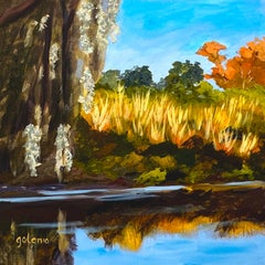 Musgo español y hierbas de río, Pintura original
