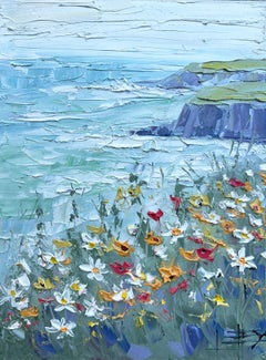 Blues côtier calme, peinture à l'huile