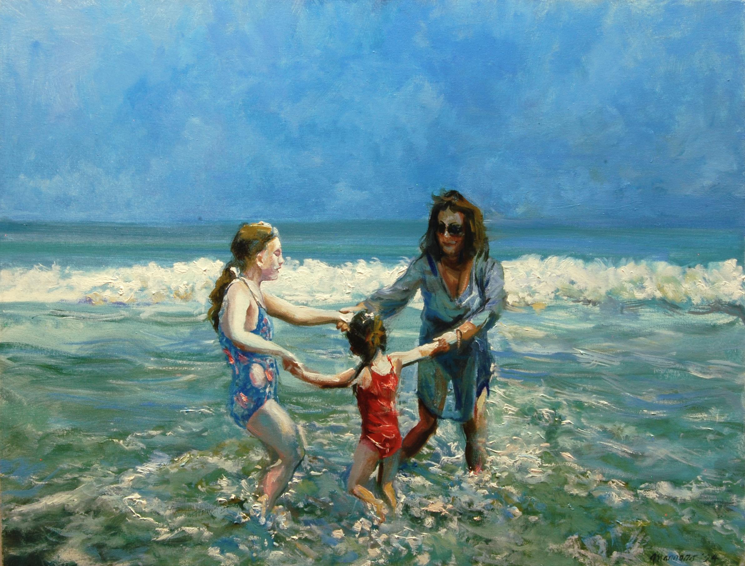 Ring Around the Rosie, Pittura a olio