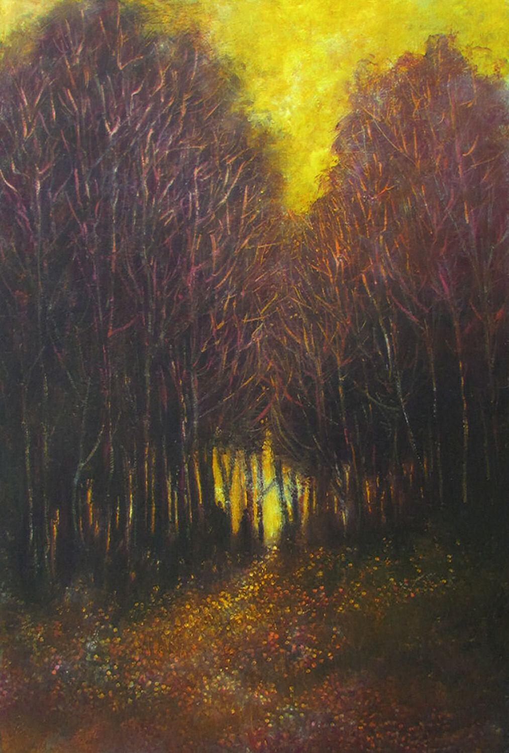 The Meeting, peinture à l'huile - Art de Valerie Berkely