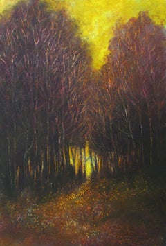 La reunión, Pintura al óleo
