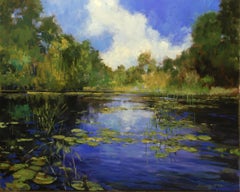Canne emergenti, Pittura a olio