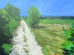 Path in Field, Provence, Original Painting