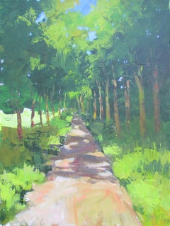 Tree-Lined Path, Original Painting