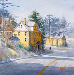 Yellow Houses, Original Painting