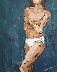 White Jockey, Oil Painting