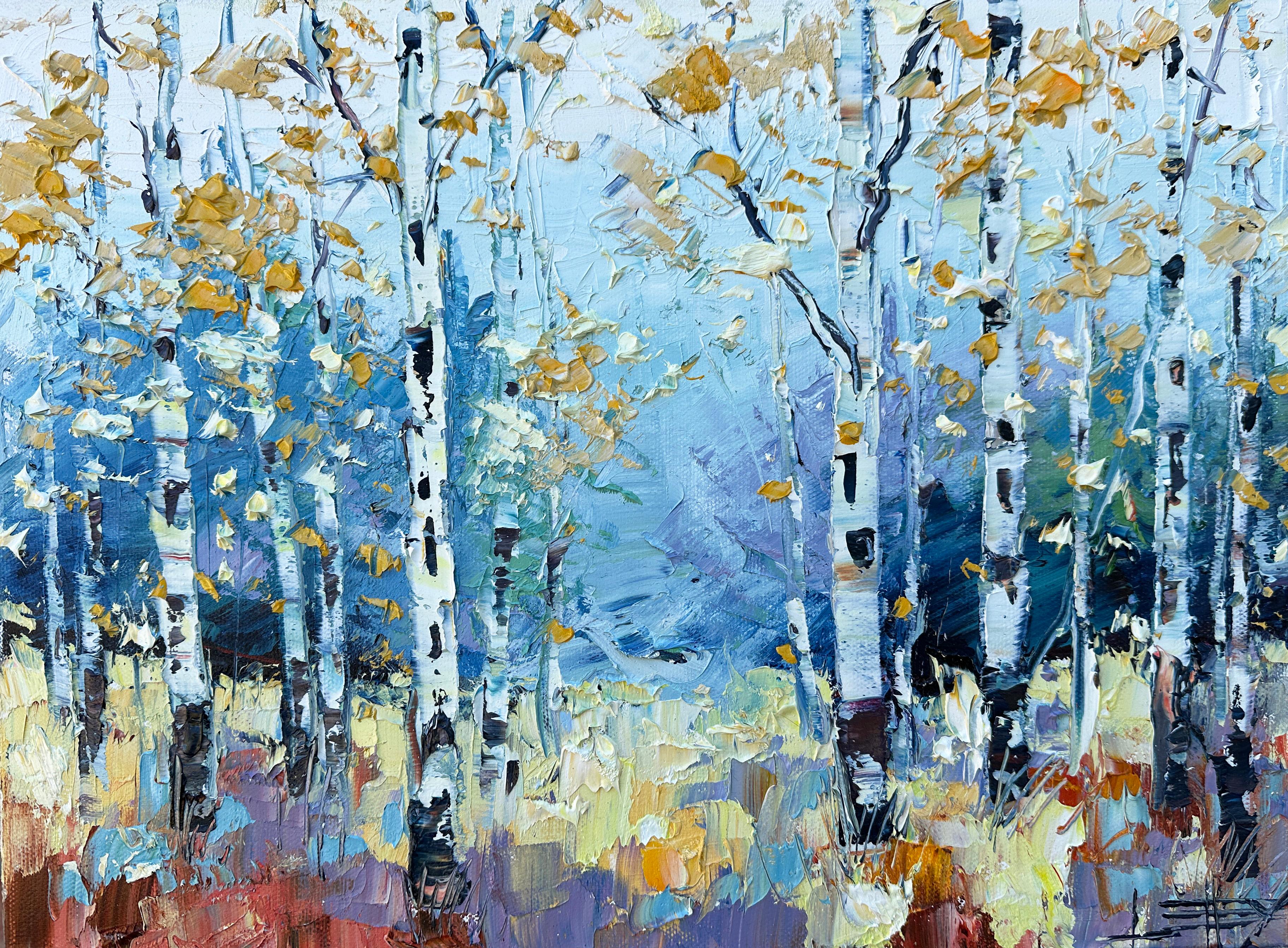 Bosques melancólicos, pintura al óleo - Art de Lisa Elley