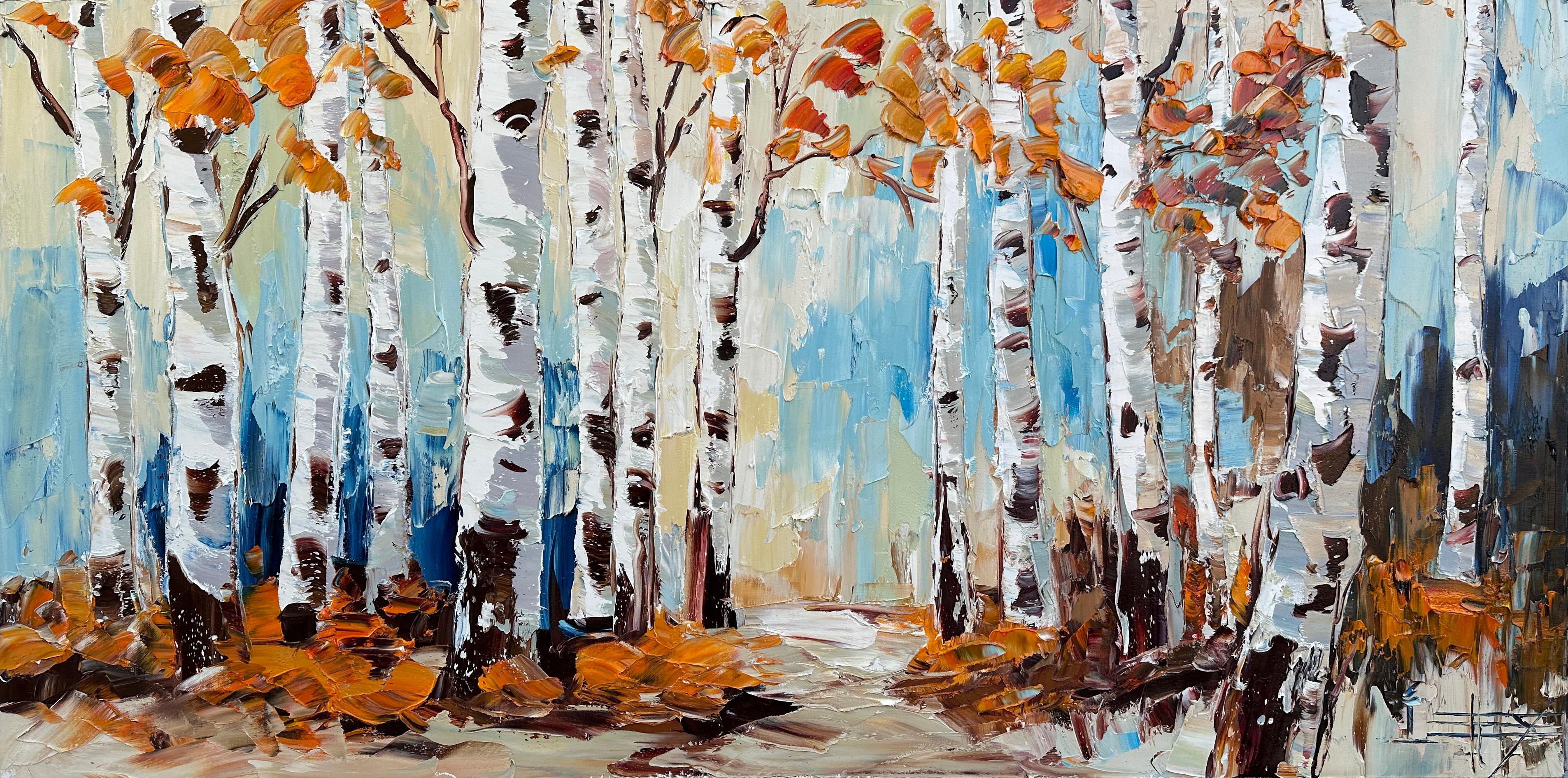 Efervescencia del otoño, Pintura al óleo - Art de Lisa Elley