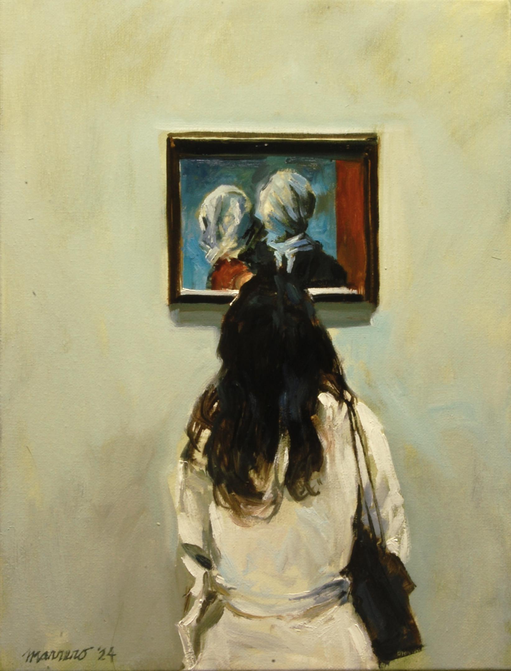 Till We Have Faces, peinture à l'huile - Art de Onelio Marrero