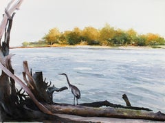 Morning Heron, Original Painting