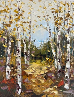 Flûte d'automne, peinture à l'huile