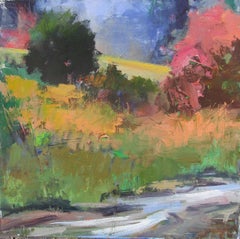 Ladera, Otoño, Pintura Original