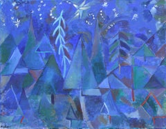 Starlight on Pines, Original Painting