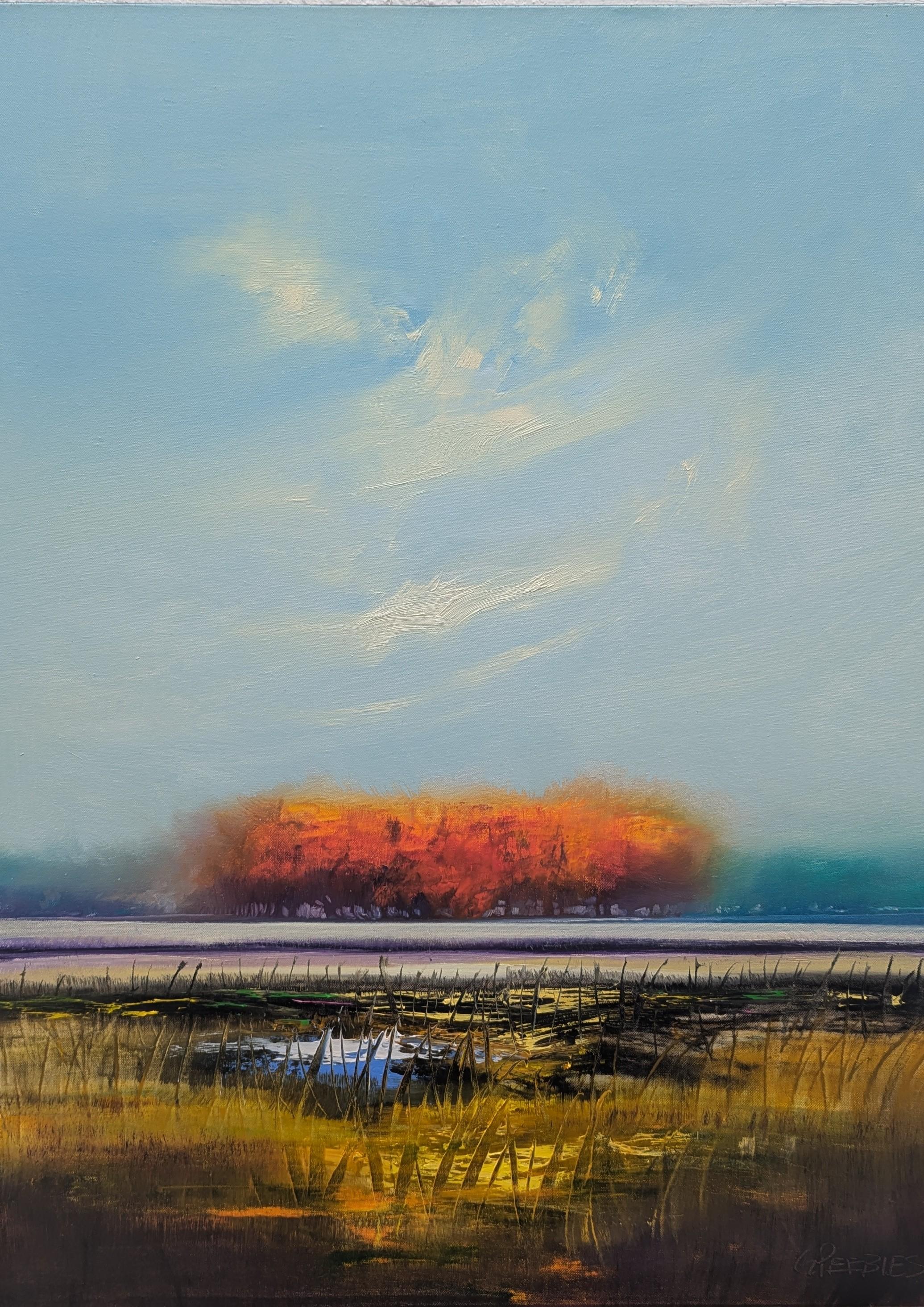Paese delle meraviglie, Pittura a olio - Art di George Peebles