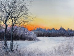 A Winter Sunset, peinture originale