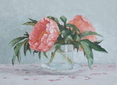 Peonia II, Pittura a olio