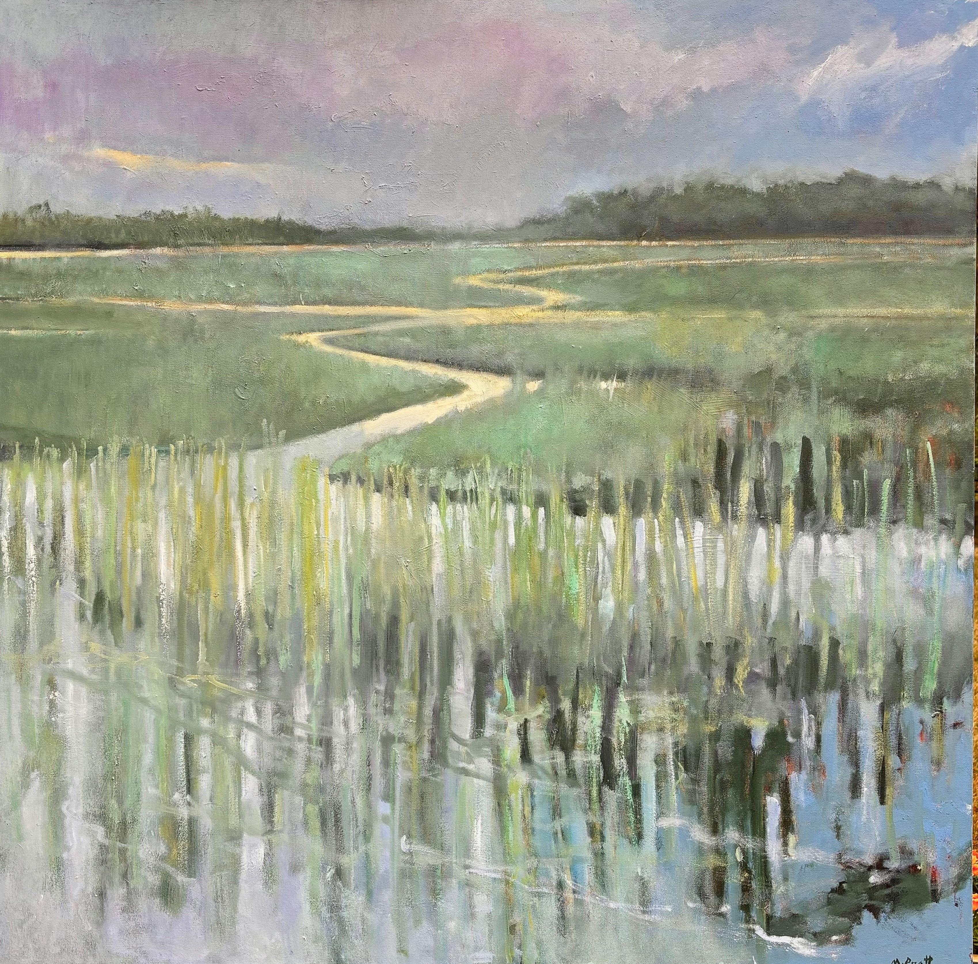 Mary Pratt Landscape Painting - Emotive In Nature, Oil Painting