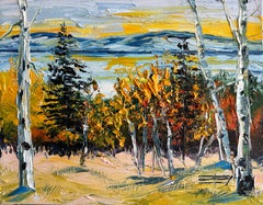 Lake Tahoe Fall's Last Embrace, Oil Painting