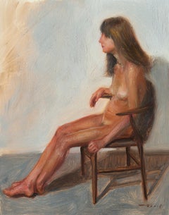 Posture in Profile, Oil Painting