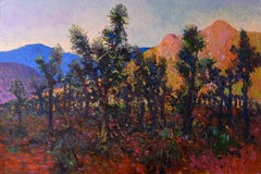 Crepuscolo nel Parco Nazionale di Joshua Tree, Pittura a olio
