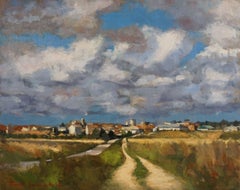 La strada per Carrion de Los Conde, Pittura ad olio