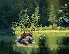 Magie des Adirondacks, peinture originale