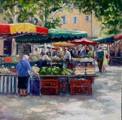 Market Day (Provence), Oil Painting