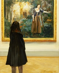 Angels and Patrons, Oil Painting