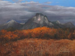 Sera al Parco Nazionale del Teton, Pittura a olio