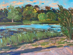 Plein Air lato foresta, Pittura a olio