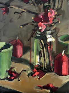 Momento di festa, Pittura a olio