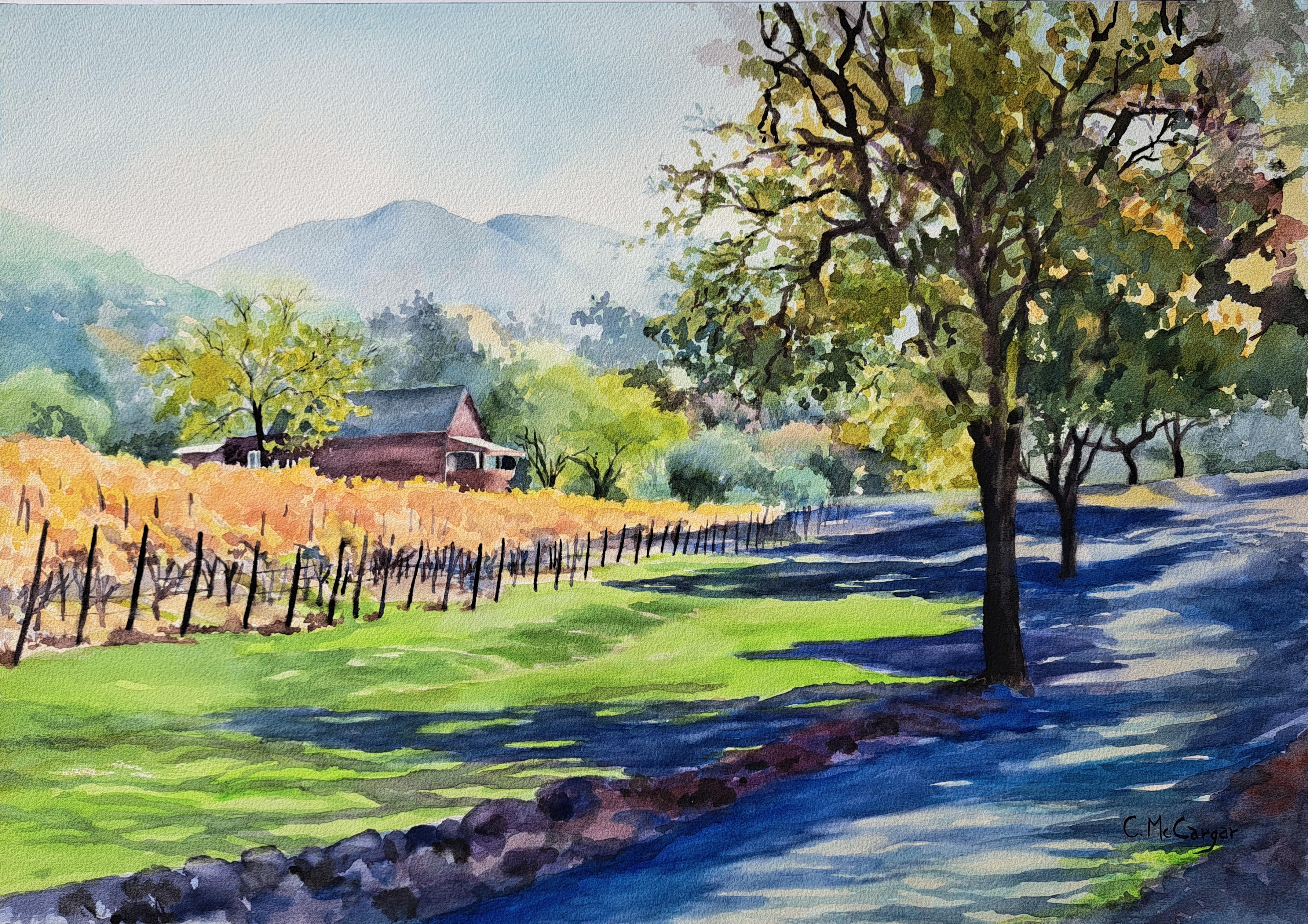 La cabaña del viñador, pintura original