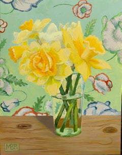 Daffodils on Green, peinture originale