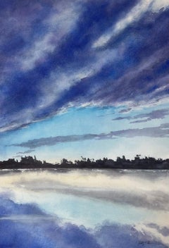 Correr con las nubes, Pintura original
